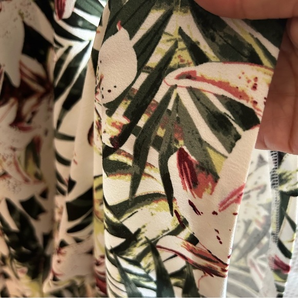 Spenser Jeremy Halter Midi Dress Size Large Tropical Floral Print GUC - Picture 6 of 10